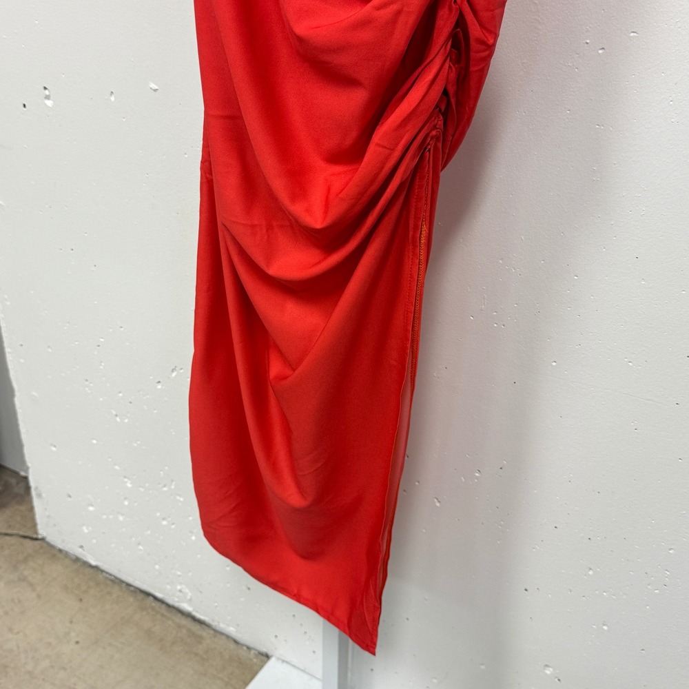 NWT Hello Molly Twin Flame Midi Dress Slit Ombre Yellow Orange Sz 2 Summer Party - Picture 5 of 10
